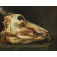 thumbnail image 2 of Felice Boselli 24x20 Black Ornate Framed Double Matted Museum Art Print Titled: Skinned Head of an Ox (1688 - 1691), 2 of 5