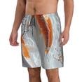 thumbnail image 2 of Kdxio Koi Fish Water Pattern Mens Casual Shorts - Drawstring Summer Beach Sports Shorts for Men, 2 of 5