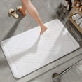 thumbnail image 2 of Nmdmisc Bathroom Rugs,Ultra Absorbent Non-Slip Memory Foam Machine Washable Soft Bath Mats, Machine Washable Bathroom mats,Easier to Dry for Bathroom Floor Rugs (White), 2 of 3