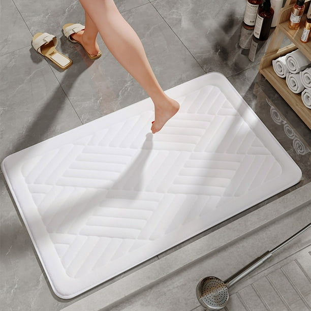 Decoración del hogar, cojines para los pies, tapetes, alfombras de baño, tapete absorbente antideslizante para puerta de baño, tapete absorbente de espuma para inodoro, tapete de entrada, tapete de ba