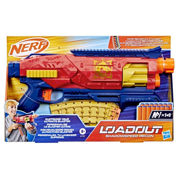Lanzador Hasbro Nerf Series Loadout Shadowspeed Recon 14 Dardos