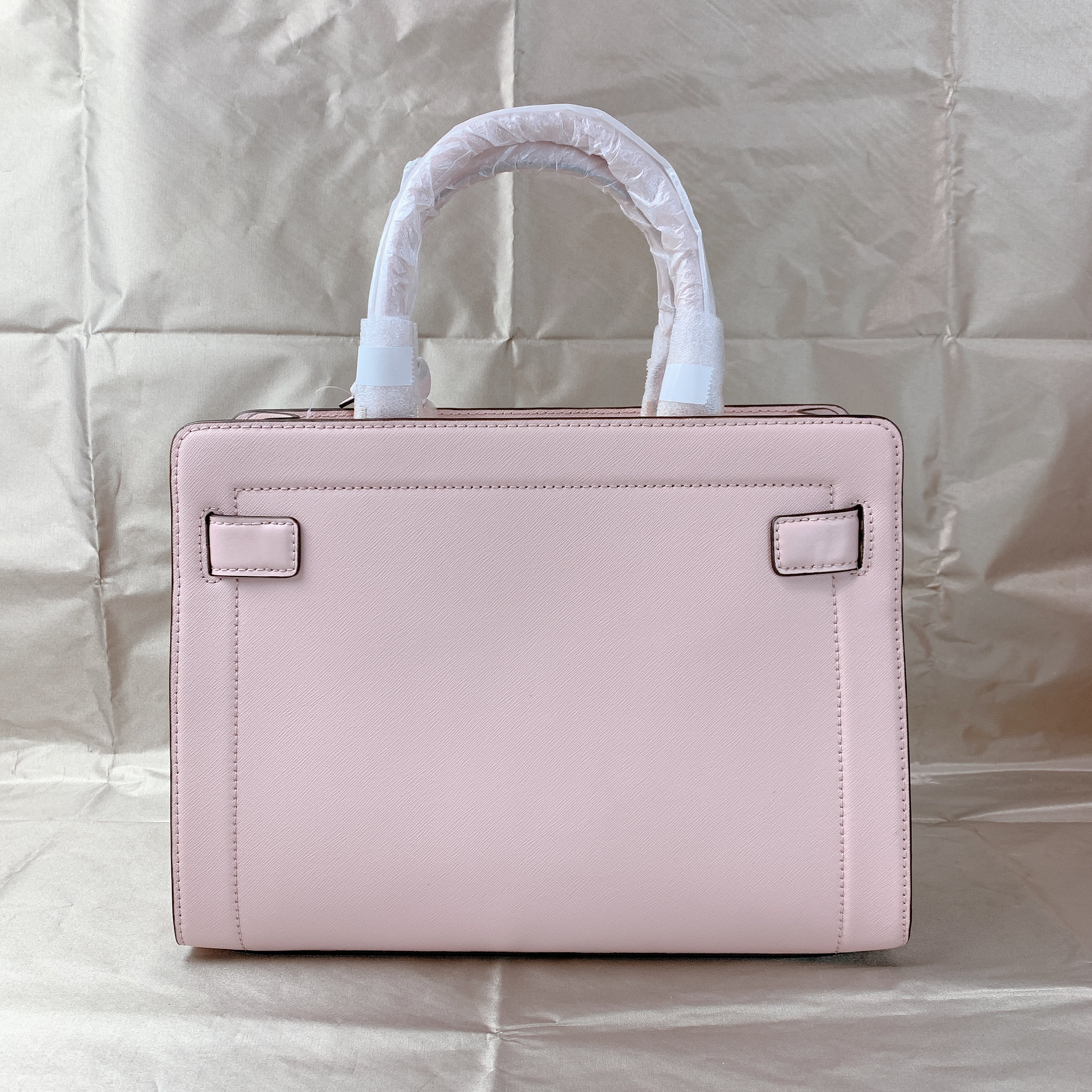 Michael Kors Rayne 35S0Gu9S2L Medium Saffiano Leather Satchel Powder Blush Walmart