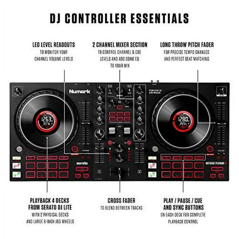 Numark Mixtrack Pro FX 2-Deck Mixer DJ Controller with USB Numark Mixtrack Pro FX 2-Deck Mixer DJ Controller with USB