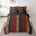 thumbnail image 3 of Homewish Red Leopard Print Twin Bedding Sets 7-Piece for Women, Modern Zebra Cheetah Print Bedding Comforter Set, Fashion Abstract Reversible Sheet Sets, Lightweight Room Decor, 3 of 8