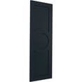 thumbnail image 2 of Ekena Millwork 18"W x 80"H True Fit PVC Center Circle Arts & Crafts Fixed Mount Shutters, Starless Night Blue (Per Pair - Hardware Not Included), 2 of 7