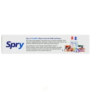 Spry Xylitol Adult Toothpaste 5oz Fluoride-Free Teeth Whitening Breath Freshening Spearmint 2 Pack