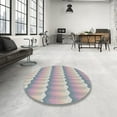thumbnail image 4 of Ahgly Company Machine Washable Indoor Rectangle Transitional Dark White Beige Area Rugs, 5' x 8', 4 of 7