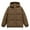 Coffee, variant on Men Puffer Jacket Winter Warm Thickened Windproof Zip Up Down Jacket With Hood Outdoor Thermal Cold Weather Baggy Down Outerwear Mens Jackets Khaki S