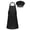Black, variant on CHICTRY Kids Boys Girls Adjustable Aprons and Chef Hat for Cooking Baking Painting White S