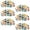Multicolored 10, variant on PhooArto 6 Pcs Cup Drawer Pulls, Calf Cow with Flowers Wreath Shell Shape Handles Cabinet Knobs for Dresser Cupboard Closet Wardrobe with Screws