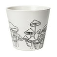 thumbnail image 2 of Mainstays 6" x 6" x 5.5" Round White Ceramic Mushroom Plant Planter, 2 of 8