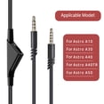thumbnail image 4 of 12x4x3cm Green Cable de extensión de repuesto con función de silencio, Control de volumen para auriculares para juegos Astro A10 A40 A40tr, 4 of 5