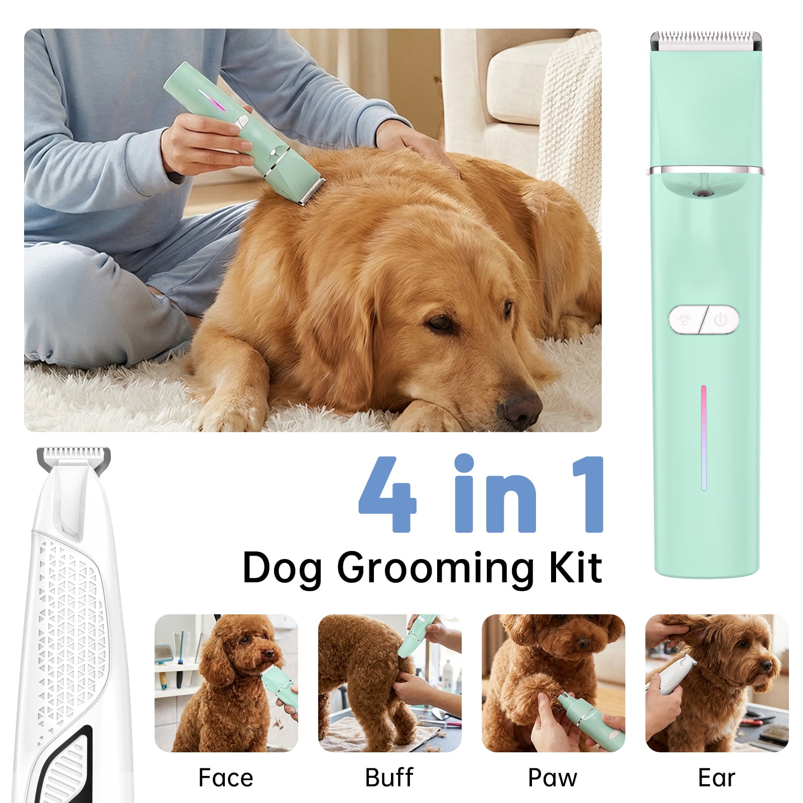 Dog Clippers for Grooming for Heavy Thick Hair Coats, Low Noise