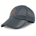 thumbnail image 1 of 1pc Summer Mesh Breathable Baseball Cap For Men Women, Classic Comfy Hat For Outdoor Sports Running, 1 of 5