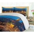 thumbnail image 5 of Ambesonne City Duvet Cover Set, Amsterdam Famous Travel, 2-Calking, Blue Marigold Tan, 5 of 7