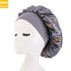 thumbnail image 2 of Gorro de dormir de satén con estampado, gorro de quimio para el cuidado del cabello con ala ancha, para lavar la cara, cuidado de la piel, gorros de noche para dormir, 5 uds., 2 of 5