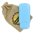 thumbnail image 3 of Tampa Fuego Cigar Case Genuine Leather Pale Blue Lined Standard Made in USA, 3 of 3