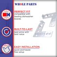 thumbnail image 5 of Whole Parts Dishwasher Mounting Bracket Set (Black) Part # 00170664 - Replacement & Compatible With with Some Bosch, Thermador and Kenmore Dishwashers, 5 of 7