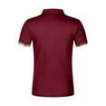 thumbnail image 3 of Mens T Shirts Button Down Solid Color Short Sleeve Sleeve Casual T Shirts, 3 of 7