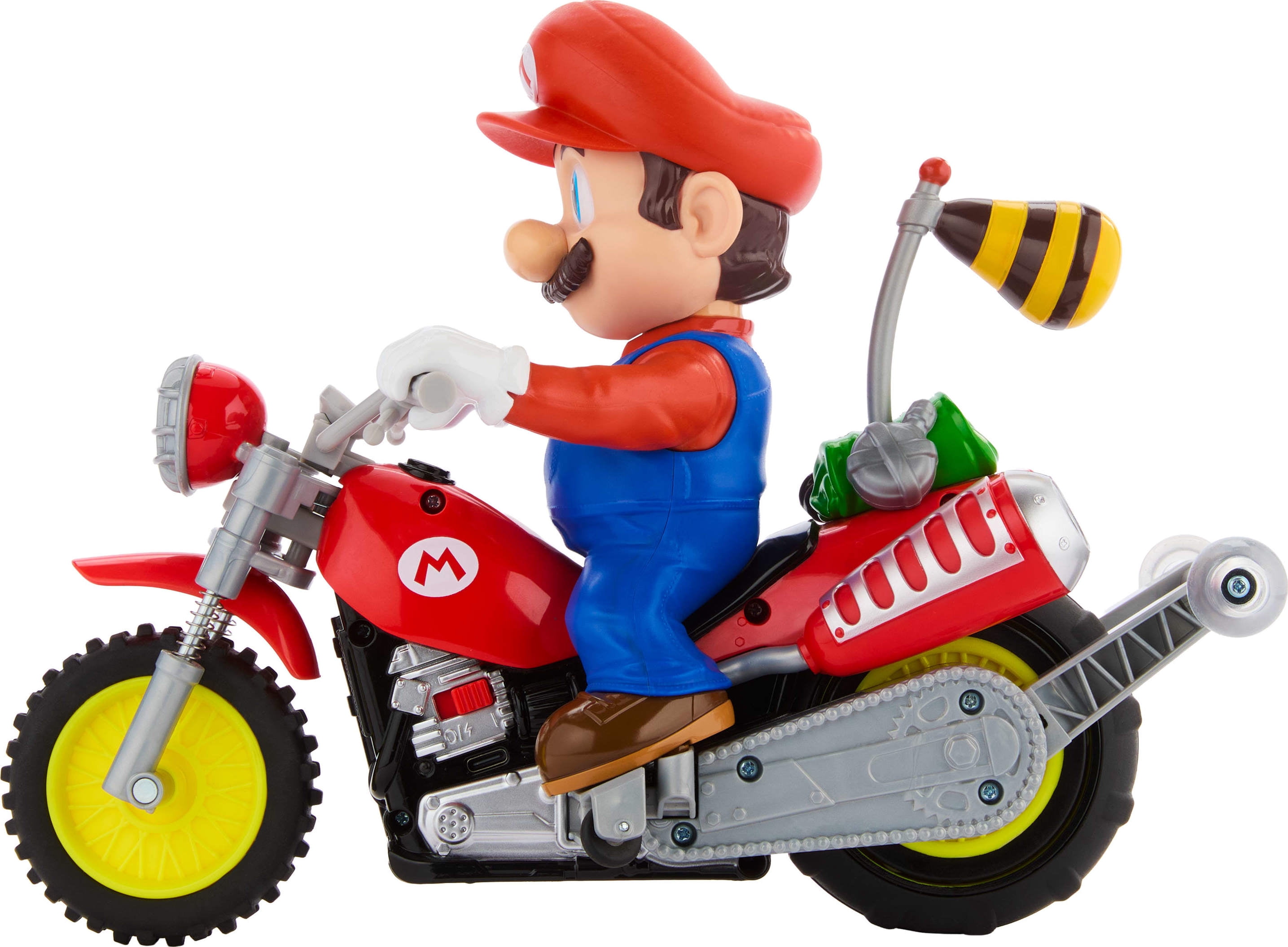 Hot Wheels Mario Kart Mario Wheelie Motocross RC, Remote-Controlled Battery-Powered Vehicle