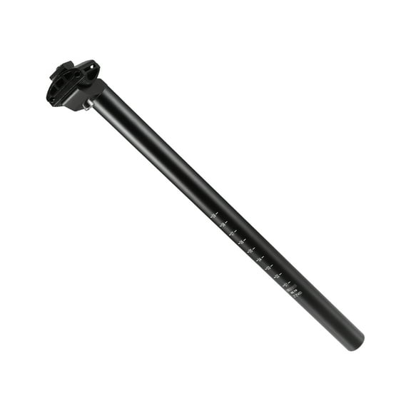 Unique Bargains 27.2x450mm Bike Seat Post Aluminum Alloy Bicycle Seatpost Saddle Pole Road Bike Seat Tube Mount Black