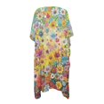 thumbnail image 2 of HELLHERO Light Long Kimono Swimsuit Cover Up for Beach Polyester Quick Dry Bathing Suit Cover Up Colorful Floral Pattern, 2 of 6