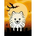 thumbnail image 1 of Halloween Pomeranian Flag Garden Size, 1 of 1