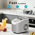 thumbnail image 3 of WAA Countertop Portable Electric Ice Cube Maker, 26lbs/24Hrs, Self-Cleaning, Grey, 3 of 9