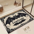 thumbnail image 1 of Gothic Halloween Doormat for Front Door with Non-Slip Backing - Scraper Style Outdoor Mat for Dirt and Mud, 1 of 9