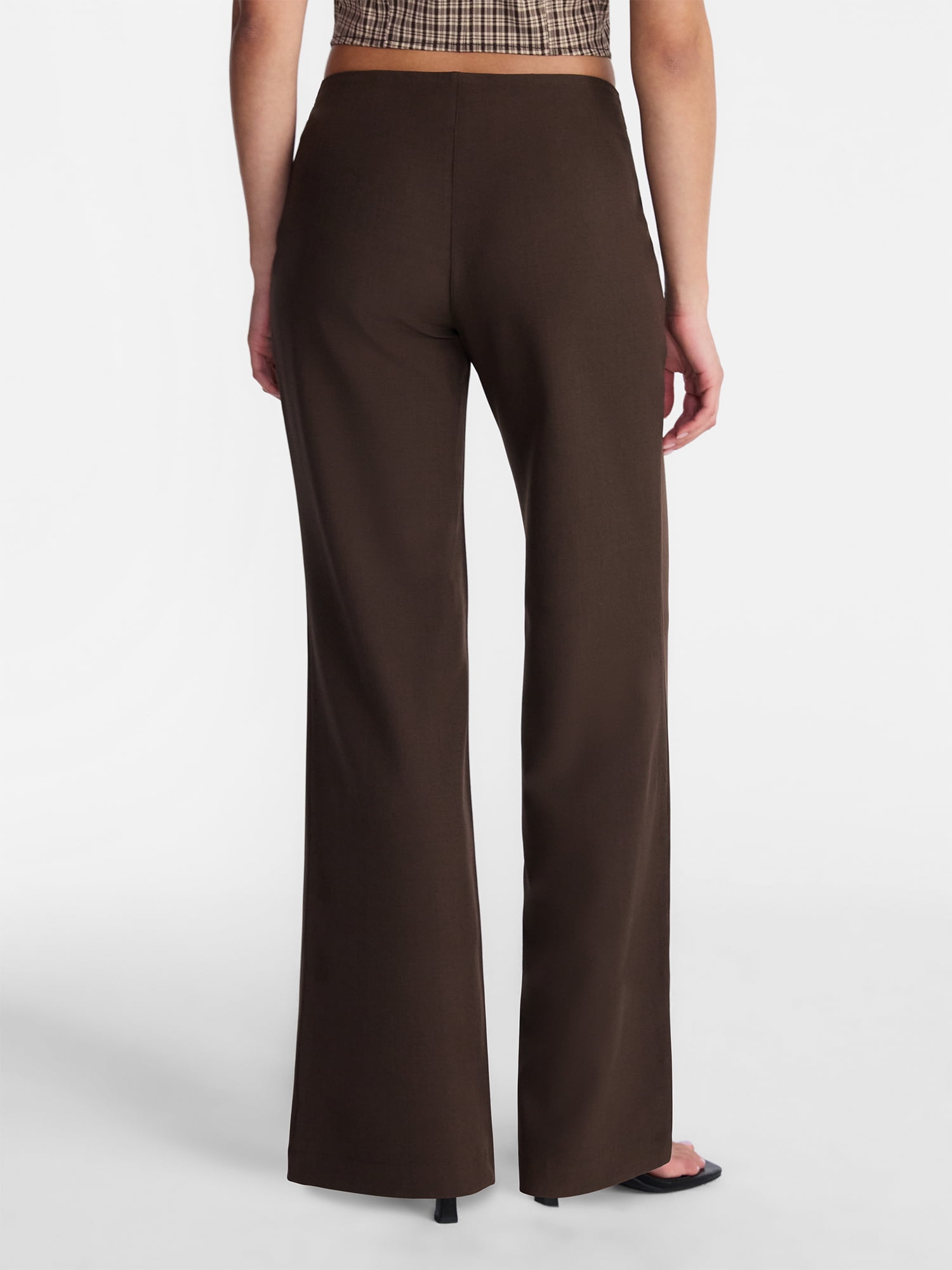 No Boundaries Belted Woven Trousers, 31.5" Inseam, Women's XXS-XXL