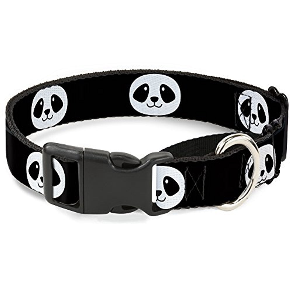 Buckle-Down Martingale Dog Collar - Panda Bear Repeat - 1" Wide - Fits 15-26" Neck Size - Large