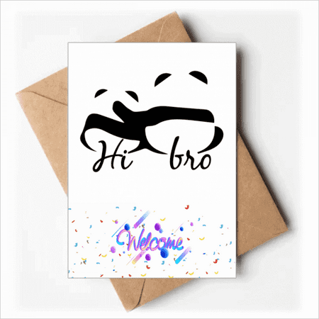 Panda Companion Companion Comfort Welcome Back Greeting Cards Envelopes Blank