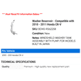 thumbnail image 2 of Washer Reservoir - Compatible with 2010 - 2011 Honda CR-V, 2 of 2