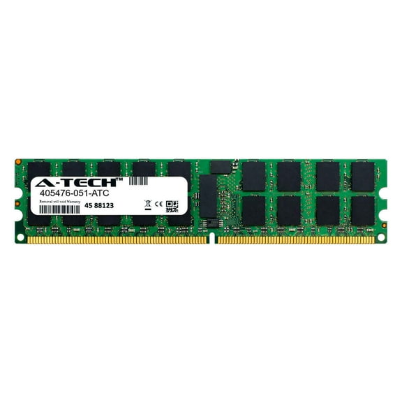 2GB DDR2 PC2-5300R 667MHz RDIMM (HP 405476-051 Equivalent) Server Memory RAM