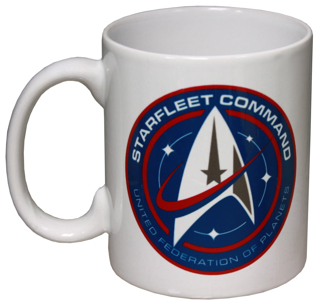 Star Trek Starfleet Command Logo Black Ceramic 11 oz Mug NEW BOXED 