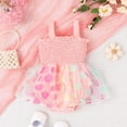 thumbnail image 2 of Baby Girl Outfit Cute Pattern Embroider Sleeveless Romper Bodysuit Baby Girl Gift for 3-6 Months, 2 of 8
