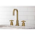 thumbnail image 4 of Kingston Brass FSC8933DX Concord Two-Handle 3-Hole Deck Mount Widespread Bathroom Faucet with Brass Pop-Up in Brushed Brass, 4 of 7