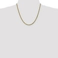 thumbnail image 4 of 14K Yellow Gold Rope Chain Styles Necklace 3.5 mm Diamond-Cut Lightweight 20 inch, 4 of 4