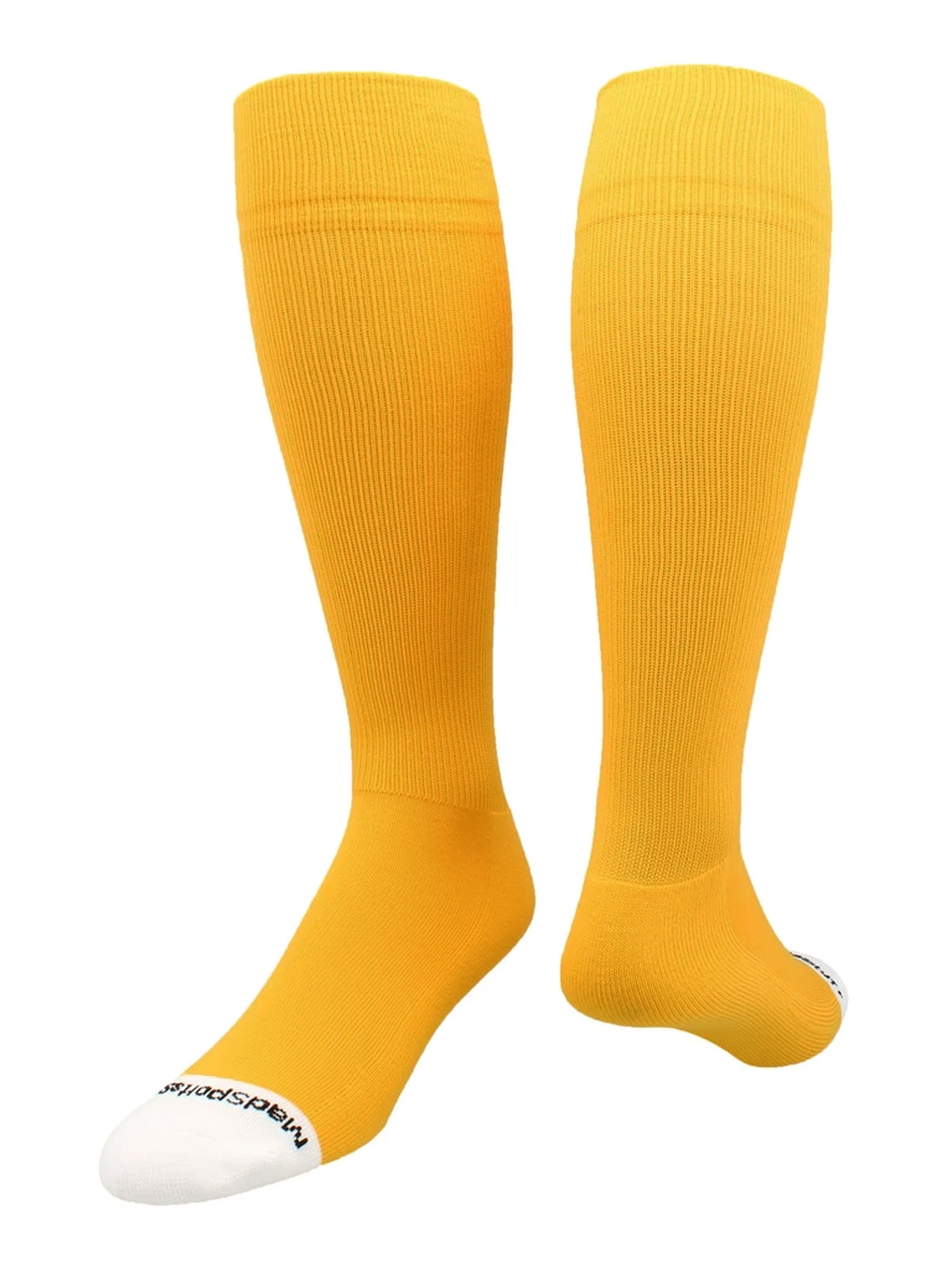 MadSportsStuff Pro Line Over the Calf Football Socks (Gold, XLarge