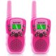 thumbnail image 1 of Walkie Talkies BATURU para niños, paquete de 2 unidades, largo alcance, 3 km, rosa, 1 of 6