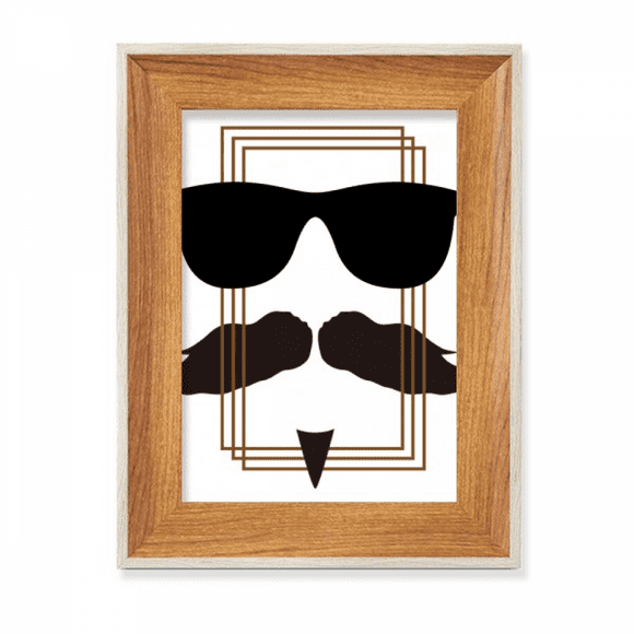 Geometric Square Stacked Face Desktop Wooden Photo Frame Display Picture Art Painting Multiple Sets