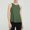 Army Green, variant on Tank Tops Women Tailcoat Split Back Yoga Cover Up Round Neck Athletic Womens Camisole Light Purple M