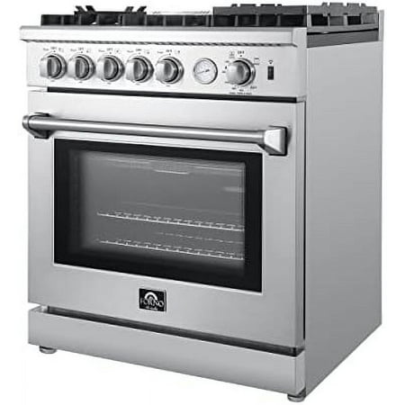 Forno Appliances - Lazio Alta Qualita 4.32 Cu. Ft. Freestanding Gas Range with Convection - Stainless Steel