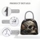 thumbnail image 4 of Balery Vintage Pattern Flower Skull Bolsa de Almuerzo para Mujeres, Caja de Almuerzo, Bolsa de Almuerzo Pequeña Impermeable, Tote de Almuerzo Reutilizable con Gran Capacidad, 4 of 6
