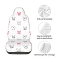 thumbnail image 4 of Balery Girl Rabbit Funda de Asiento para Auto con Diseño - Cubierta Frontal Suave y Transpirable con Protector Antideslizante- 1 Unidad, 4 of 5