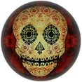thumbnail image 2 of Day Of The Dead Red Paperweight 7.5x7.5x3.5cm, 2 of 2