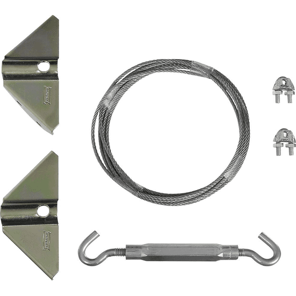 National Zinc Plated Anti-Sag Gate Hardware Kit - Single Pack — Standard Mounting Hardware, Drop-In Replacement