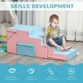 thumbnail image 6 of Qaba Soft Play, Foam Climbing Toys for Toddlers 1-3 Years, 2 Piece Climbing Blocks to Slide, Climb and Crawl, Multicolor, 6 of 9