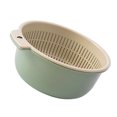 thumbnail image 1 of Haofy Colander Bowl Set Double Layer Plastic Vegetable Fruit Washing Basket Multifunctional Kitchen Bowl Strainer, 1 of 7