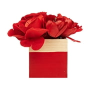 Way to Celebrate Valentines wooden box with roses